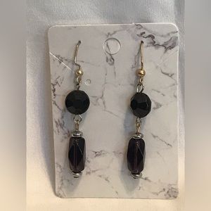 3/$20 Beautiful Handmade Earrings! Dangly black beads